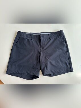 Under Armour Navy Blue Women's Flat-Front Athletic Shorts